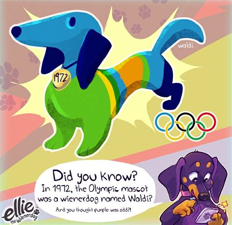 Olympic mascot waldi the dachshund